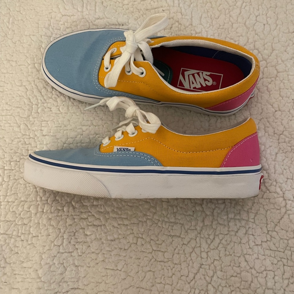 Women’s Vans ColorBlock Sneaker. Worn once. Size 6.